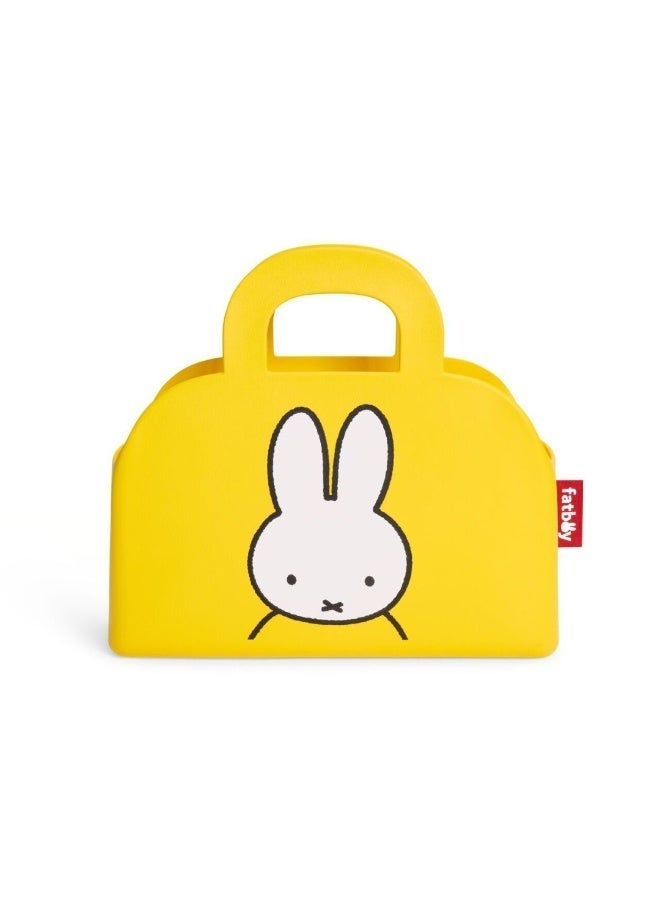 Fatboy Sjopper-Kees Shopper Bag x Miffy | Stands up on its own | Carries up to 10kg | Multifunctional | EVA (Ethylene-vinyl acetate) |Lightweight | Indoor & outdoor use | 52 x 17 x 44 cm - Yellow - Image 1
